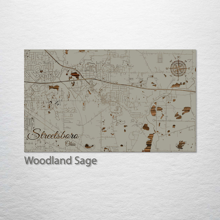 Streetsboro, Ohio Street Map