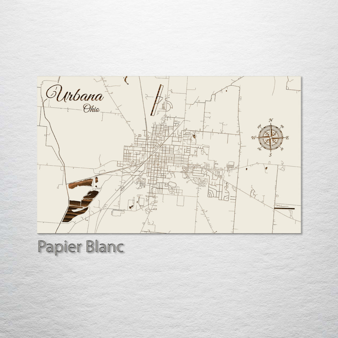 Urbana, Ohio Street Map