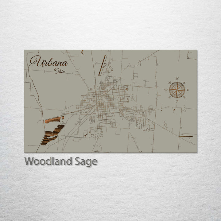 Urbana, Ohio Street Map