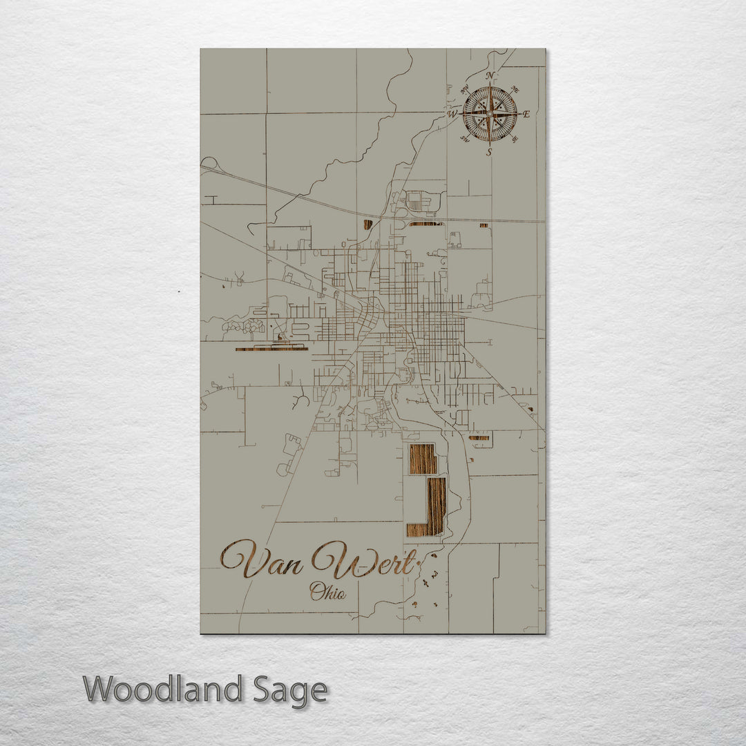 Van Wert, Ohio Street Map