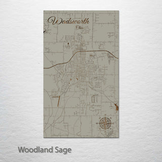 Wadsworth, Ohio Street Map