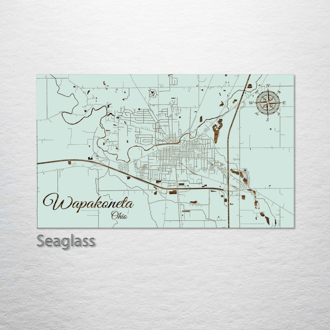 Wapakoneta Ohio Street Map