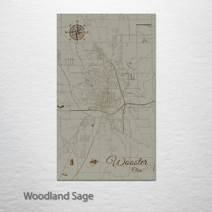 Wooster, Ohio Street Map
