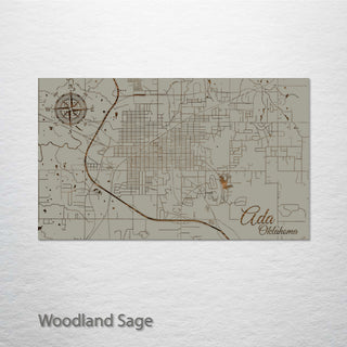 Ada, Oklahoma Street Map