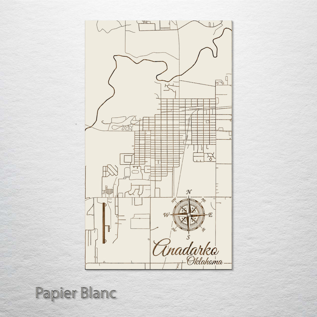 Anadarko, Oklahoma Street Map