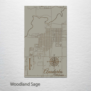 Anadarko, Oklahoma Street Map