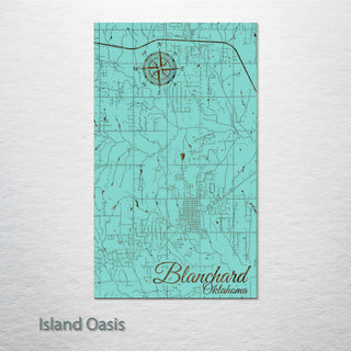 Blanchard, Oklahoma Street Map