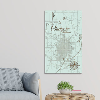 Chickasha, Oklahoma Street Map