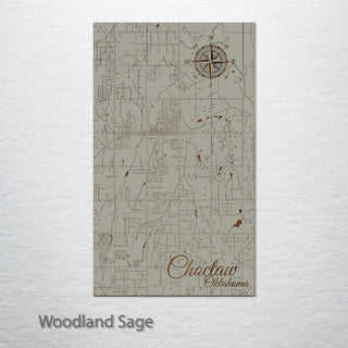 Choctaw, Oklahoma Street Map