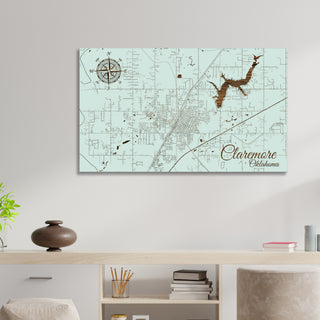 Claremore, Oklahoma Street Map