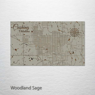Cushing, Oklahoma Street Map