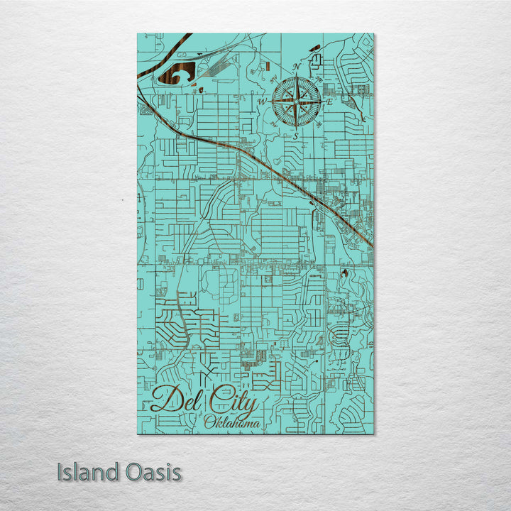 Del City, Oklahoma Street Map