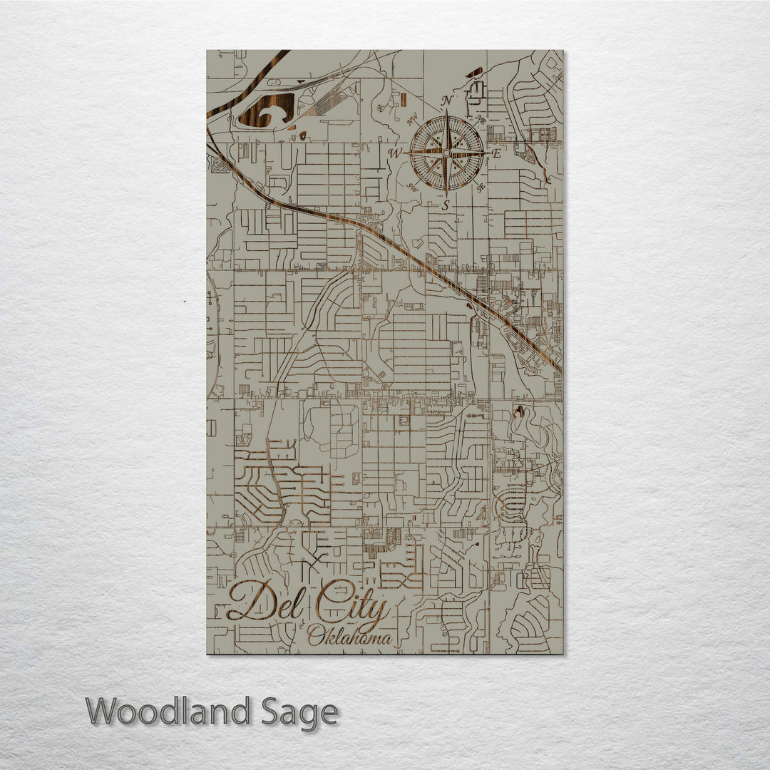 Del City, Oklahoma Street Map