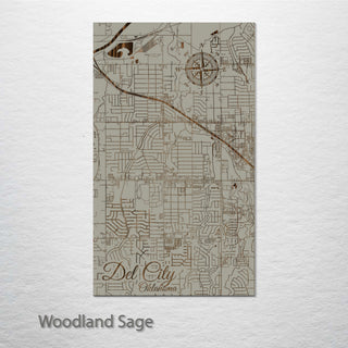 Del City, Oklahoma Street Map