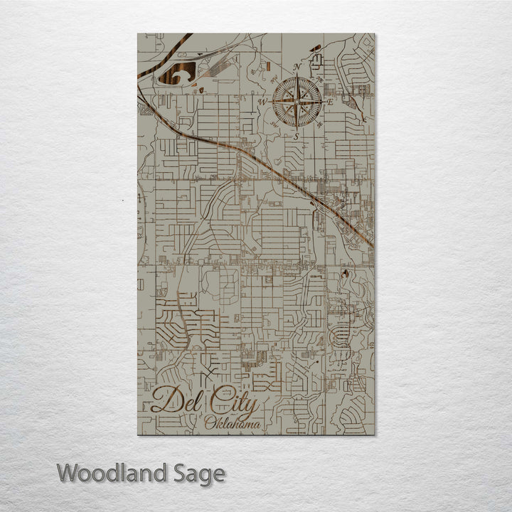 Del City, Oklahoma Street Map