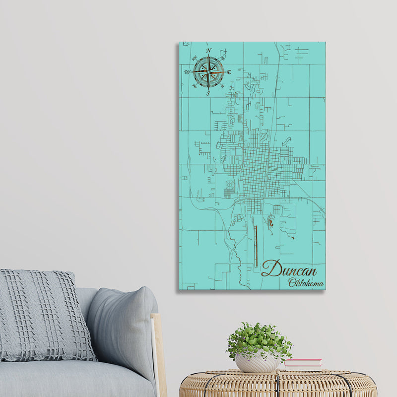 Duncan, Oklahoma Street Map