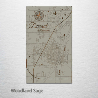 Durant, Oklahoma Street Map