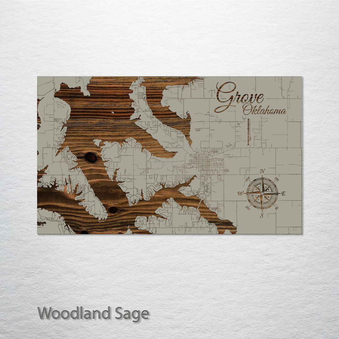 Grove, Oklahoma Street Map