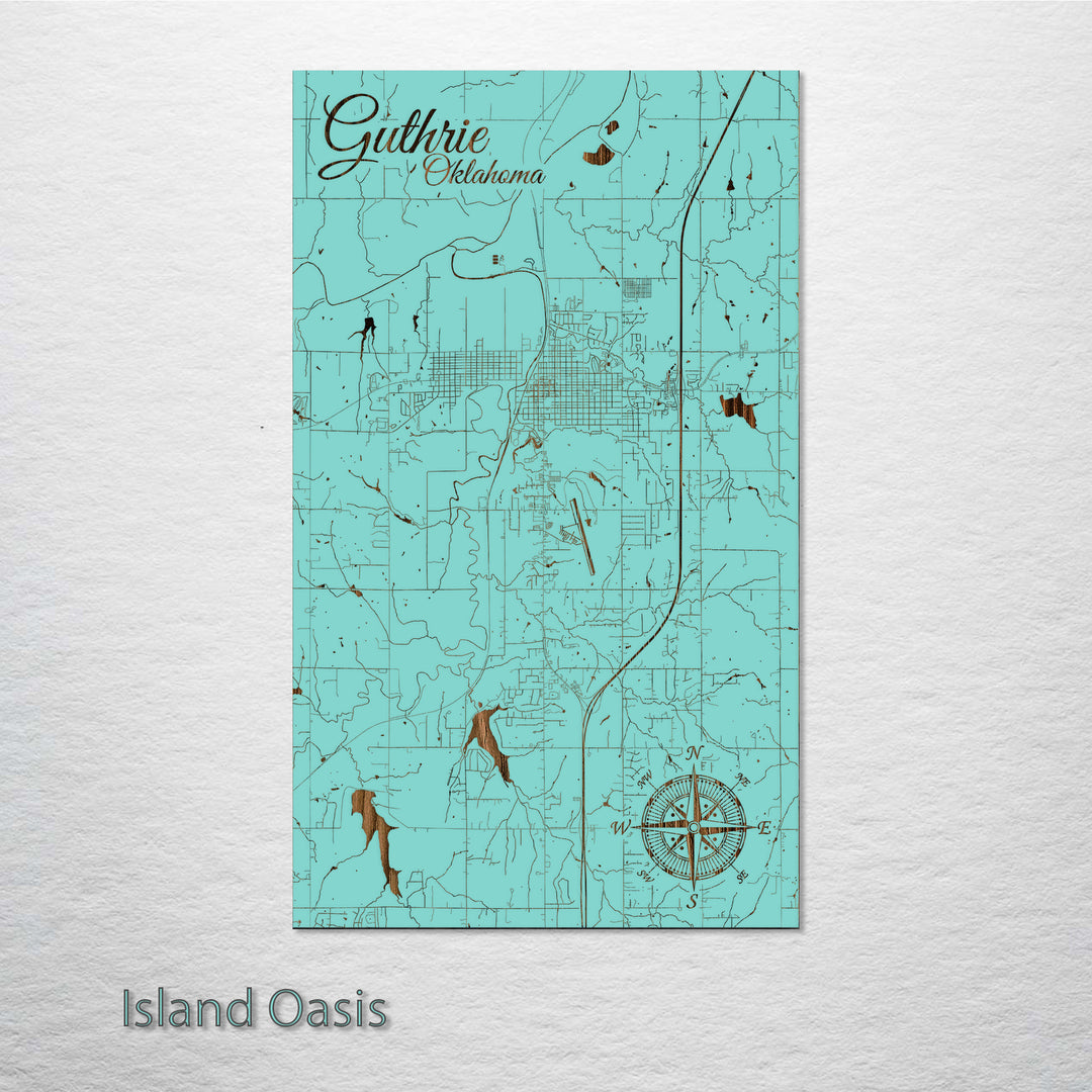 Guthrie, Oklahoma Street Map