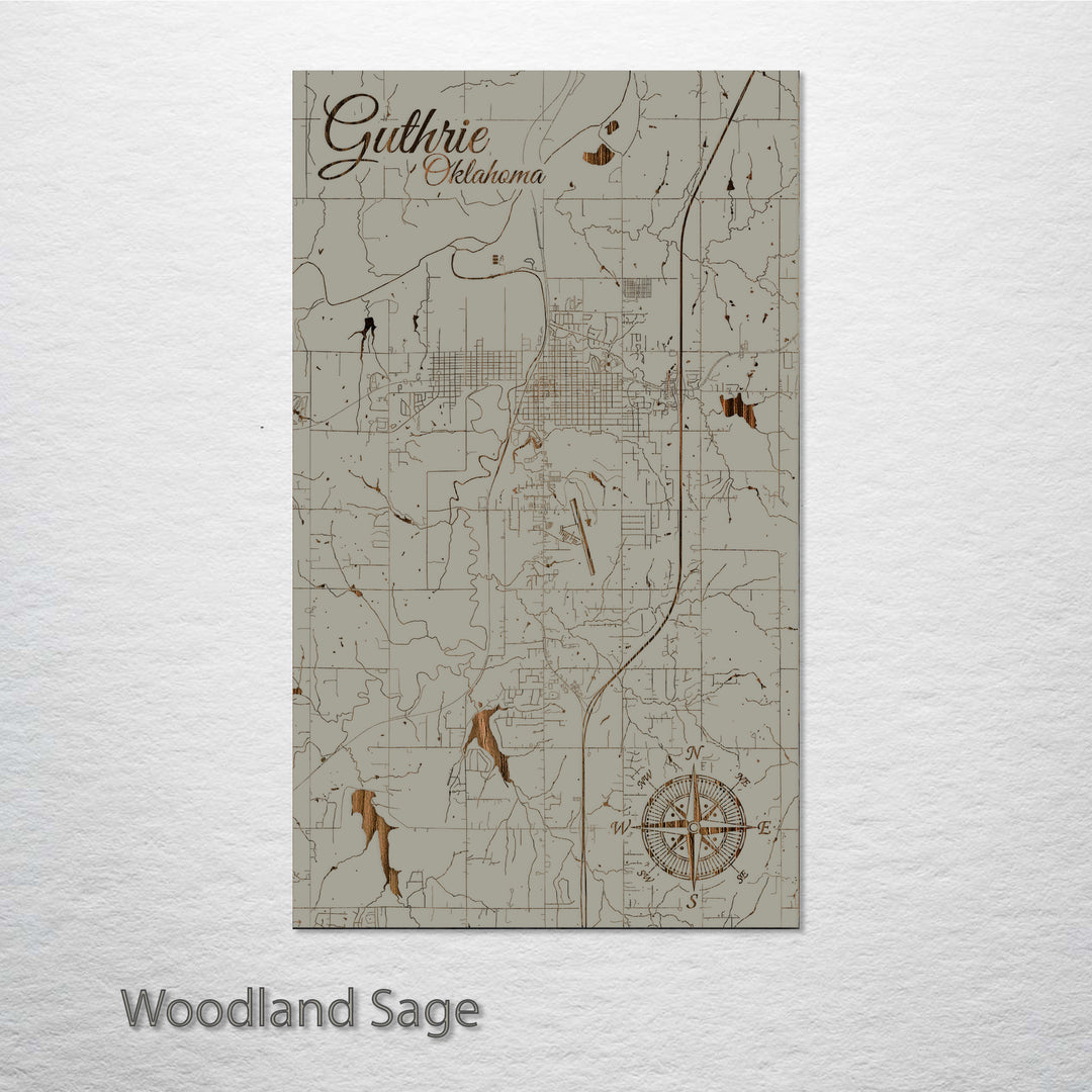 Guthrie, Oklahoma Street Map