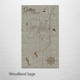 Guthrie, Oklahoma Street Map