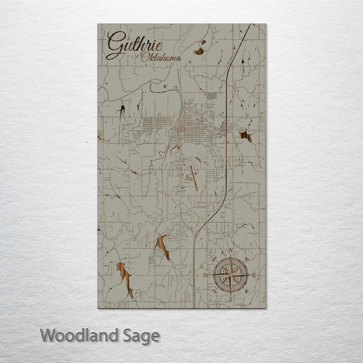 Guthrie, Oklahoma Street Map