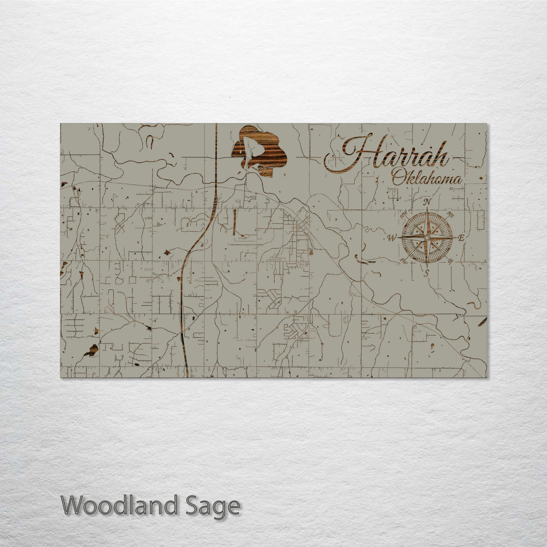 Harrah, Oklahoma Street Map