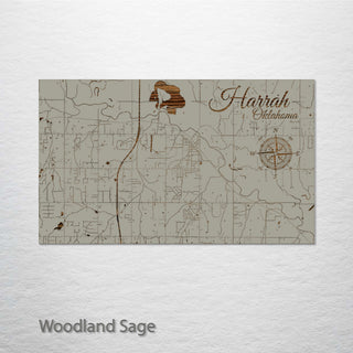 Harrah, Oklahoma Street Map