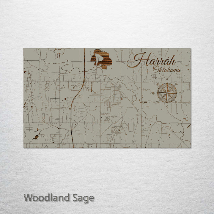 Harrah, Oklahoma Street Map