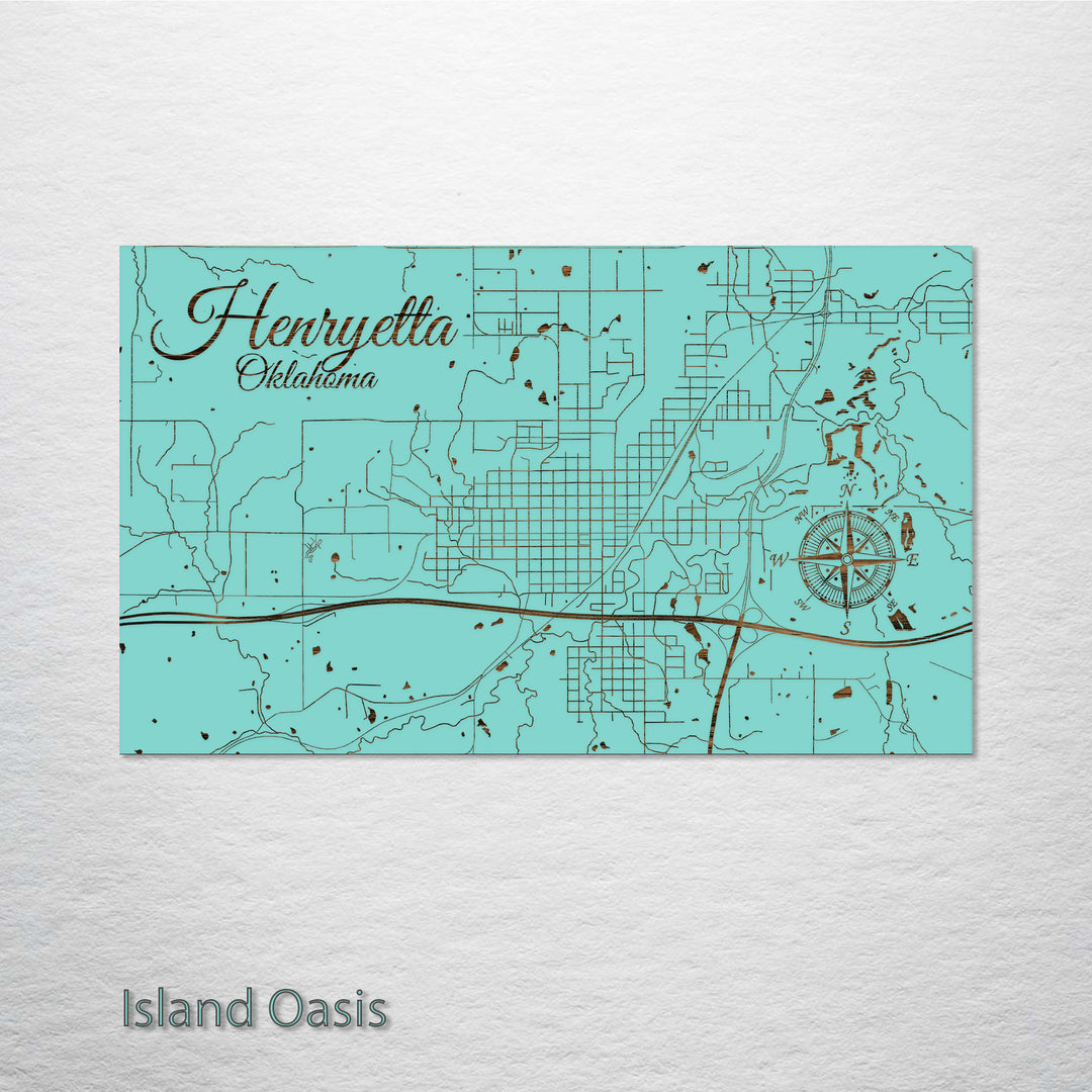 Henryetta, Oklahoma Street Map