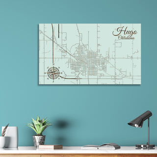 Hugo, Oklahoma Street Map