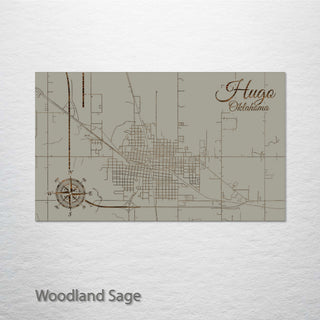 Hugo, Oklahoma Street Map