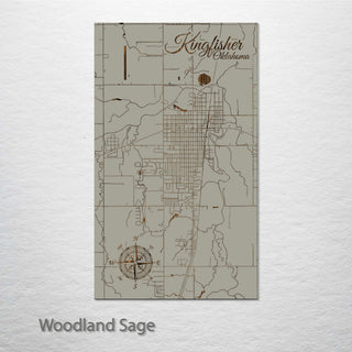 Kingfisher, Oklahoma Street Map