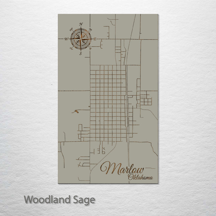 Marlow, Oklahoma Street Map