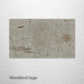 McAlester, Oklahoma Street Map