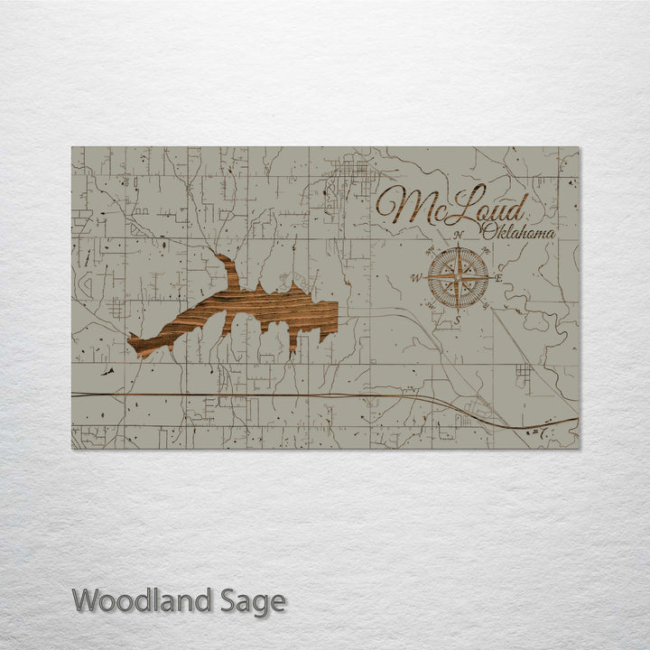 McLoud, Oklahoma Street Map