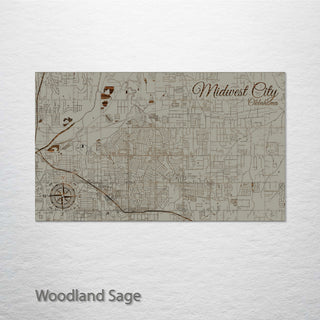 Midwest City, Oklahoma Street Map