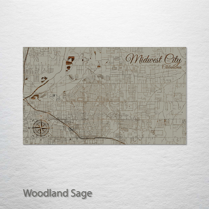 Midwest City, Oklahoma Street Map