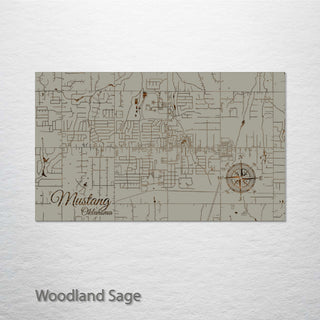 Mustang, Oklahoma Street Map