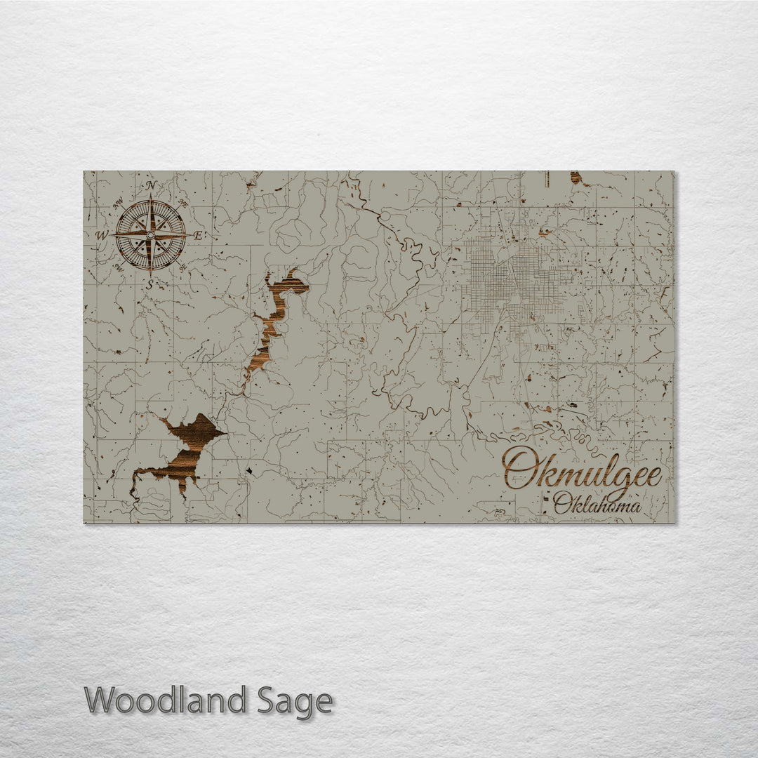 Okmulgee, Oklahoma Street Map