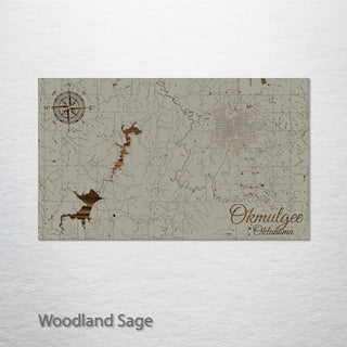 Okmulgee, Oklahoma Street Map