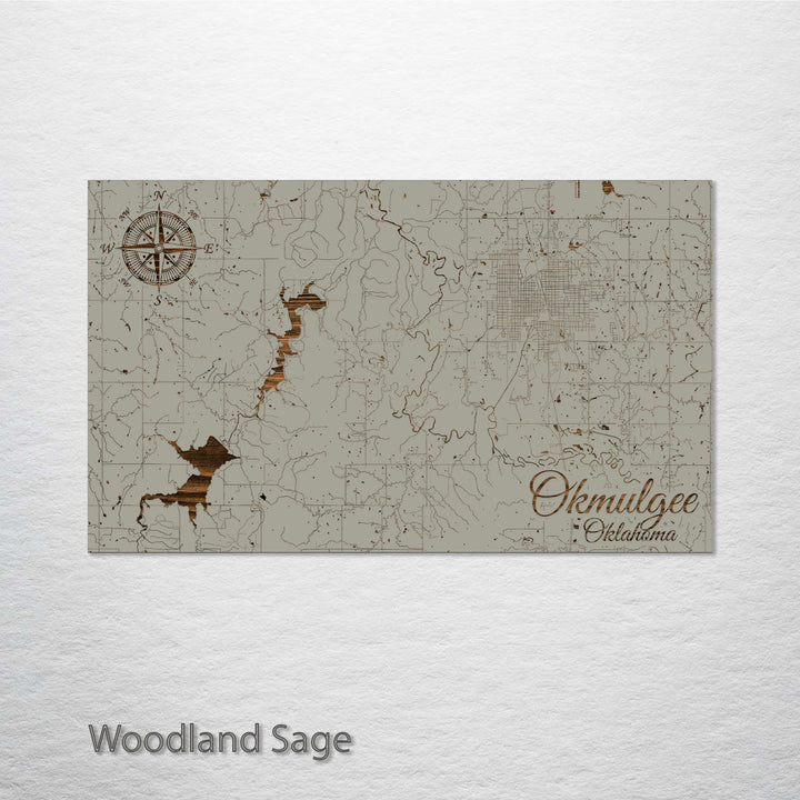 Okmulgee, Oklahoma Street Map