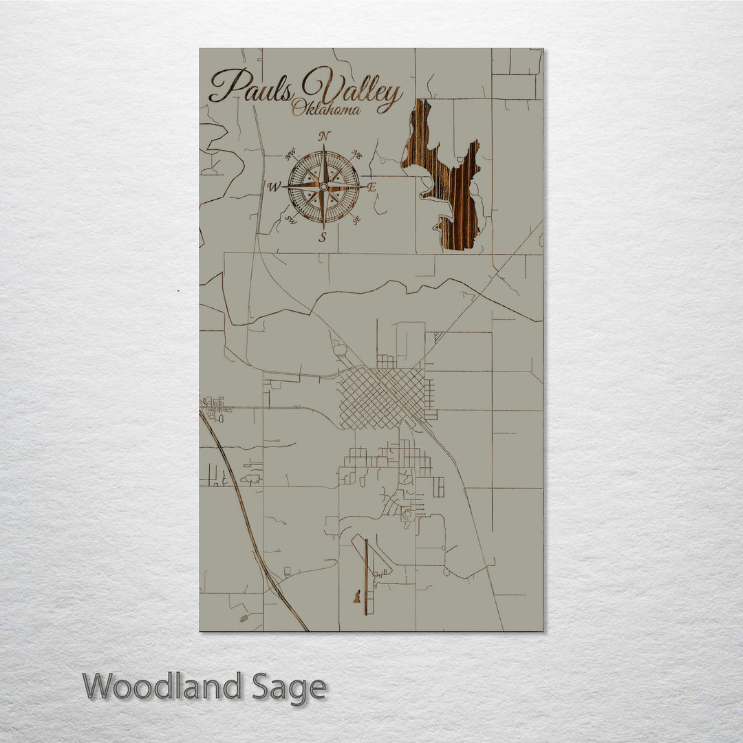 Pauls Valley, Oklahoma Street Map