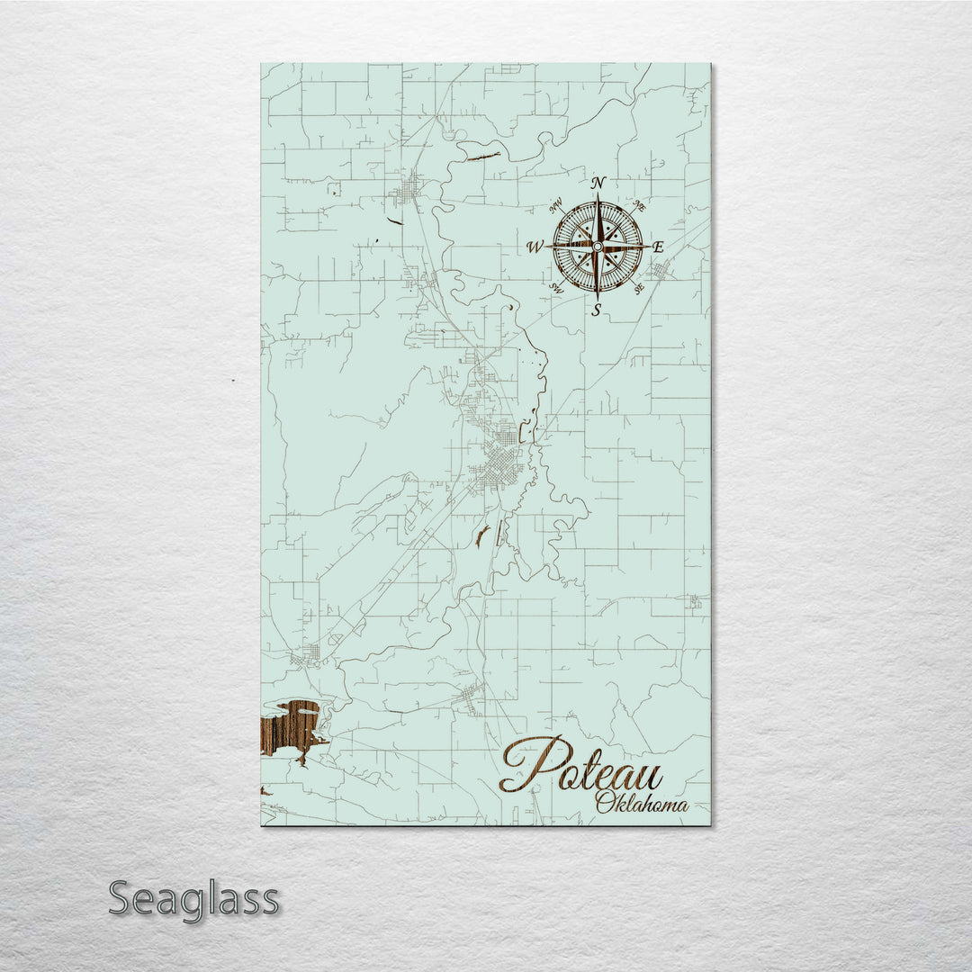 Poteau, Oklahoma Street Map