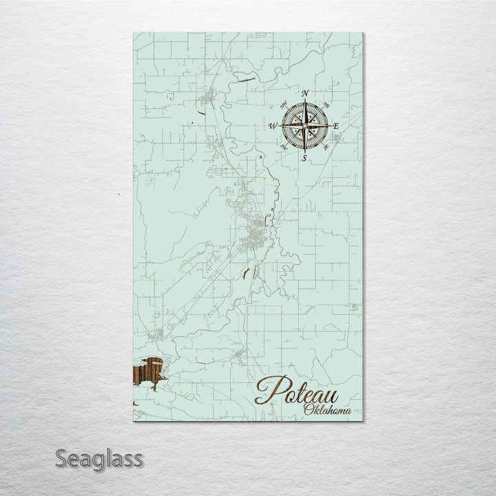 Poteau, Oklahoma Street Map