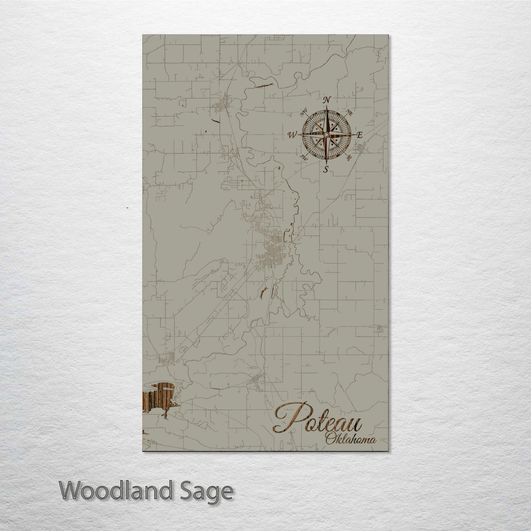 Poteau, Oklahoma Street Map