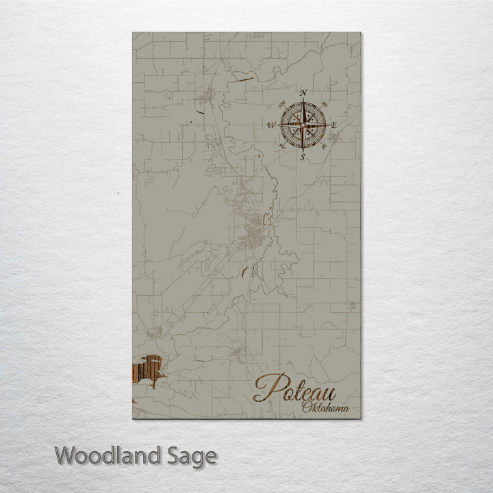 Poteau, Oklahoma Street Map