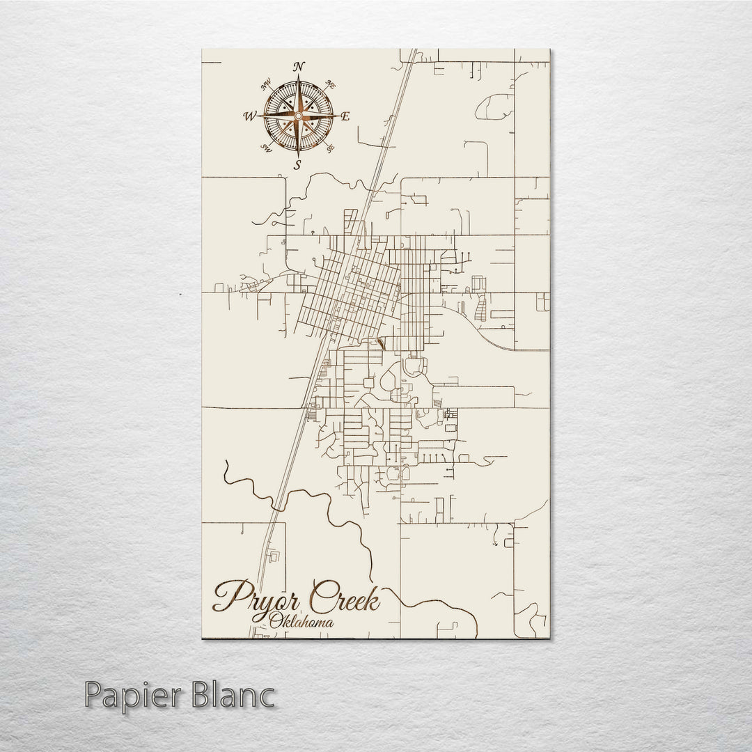 Pryor Creek, Oklahoma Street Map