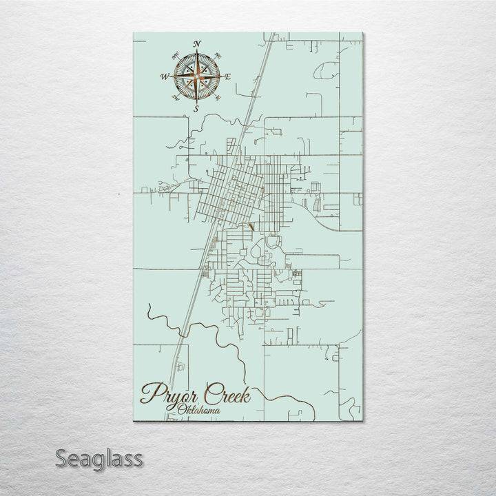 Pryor Creek, Oklahoma Street Map