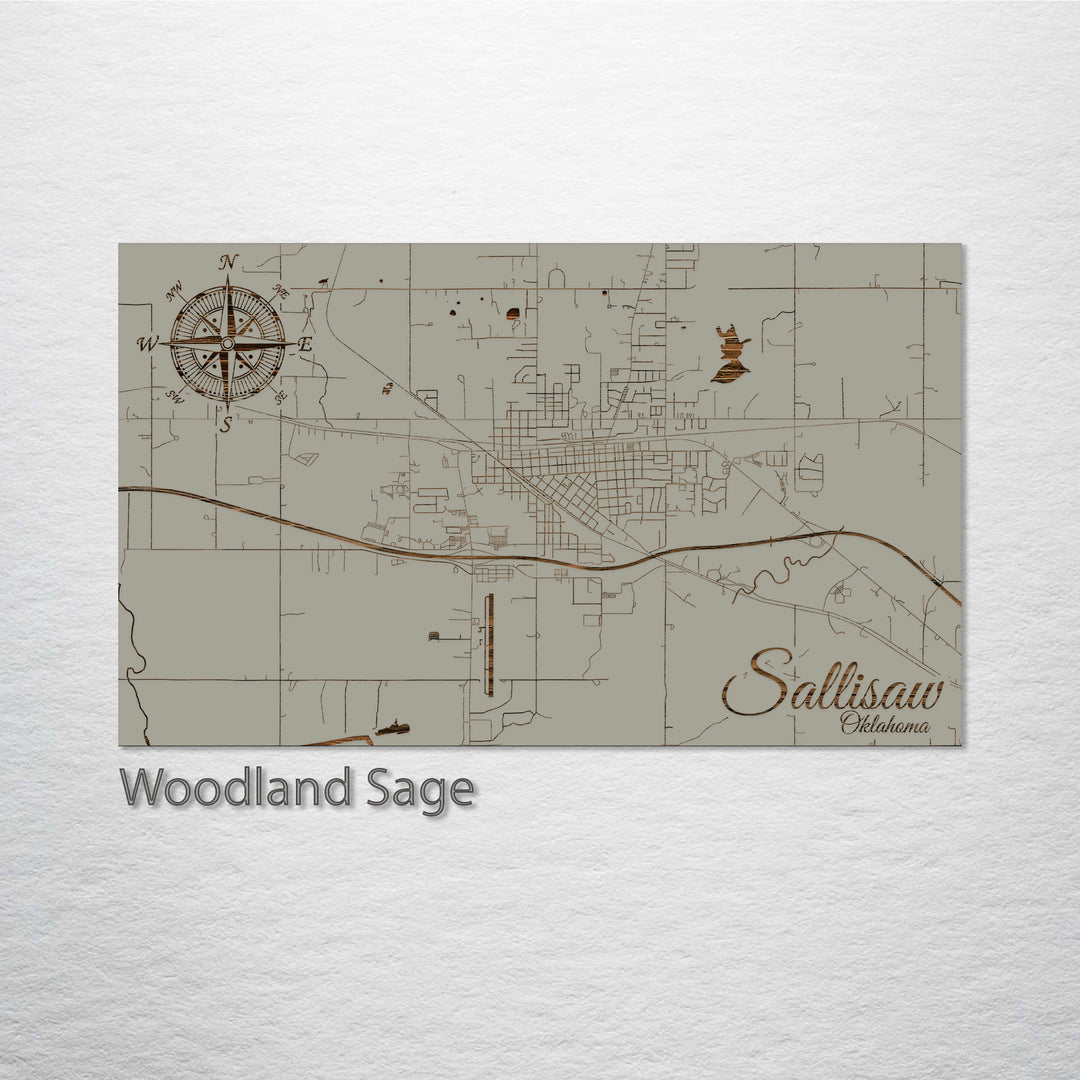 Sallisaw, Oklahoma Street Map